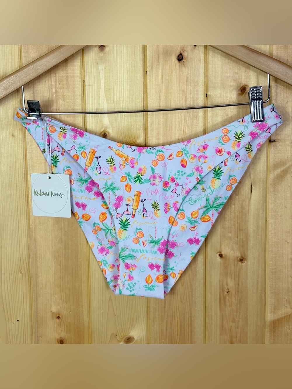 NWT Kulani Kinis Tropez Tides Minimal Full Coverage Bikini Bottom Size Large
